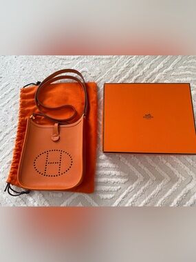 Hermes Long Strap Evelyne Bag Epsom TPM